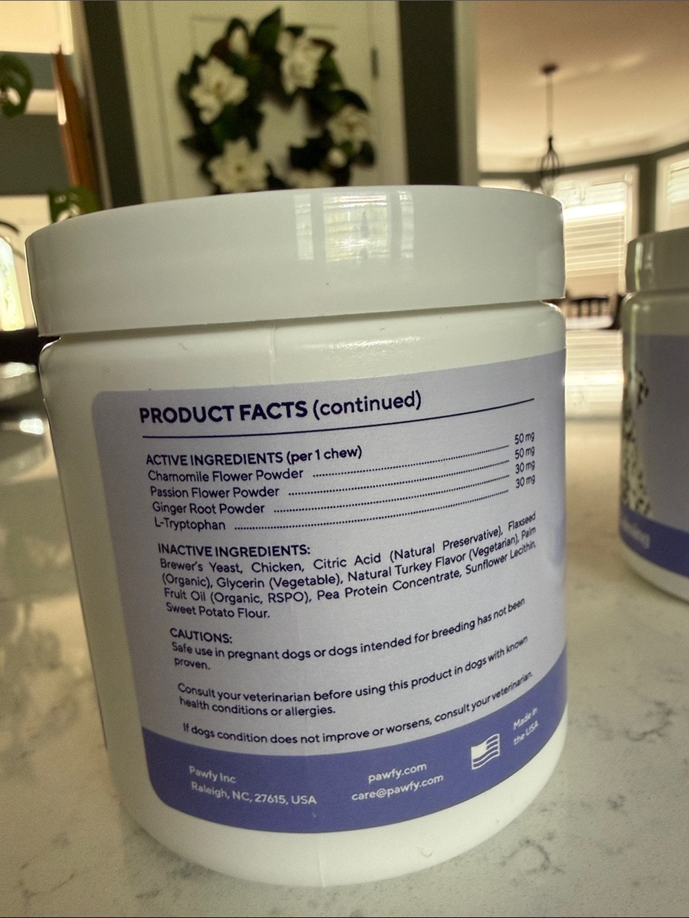 Pasty Calming Supplement for Dogs - Lavender/White - Picture 3 of 4